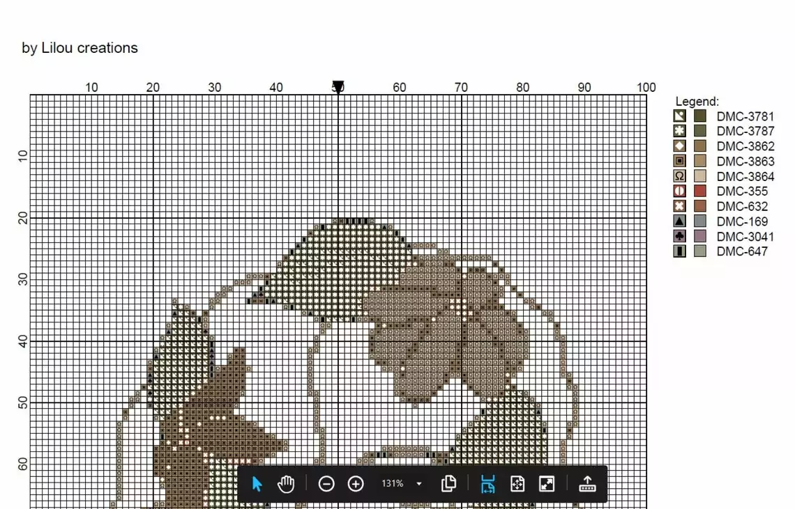 Point De Croix Abstrait Femme Aux Fleurs – Image 2