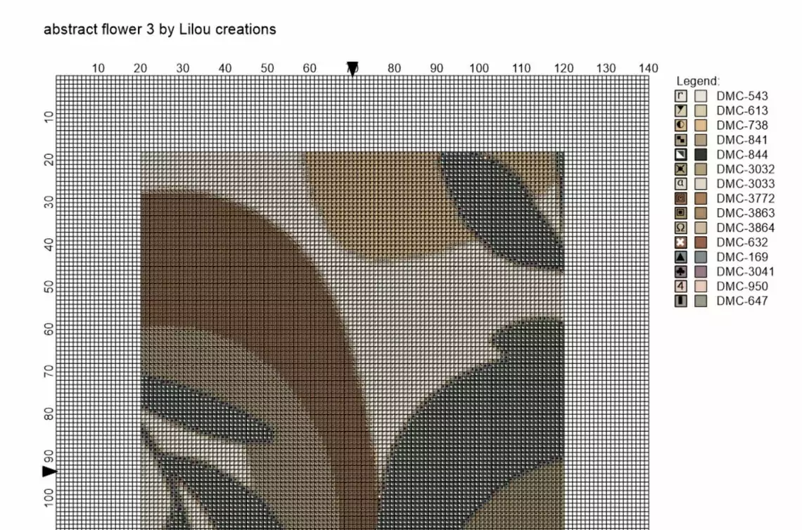 Point De Croix Abstrait Tableau Minimaliste – Image 3