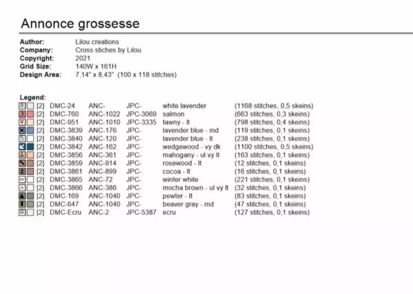 Point De Croix Annonce Grossesse – Image 5