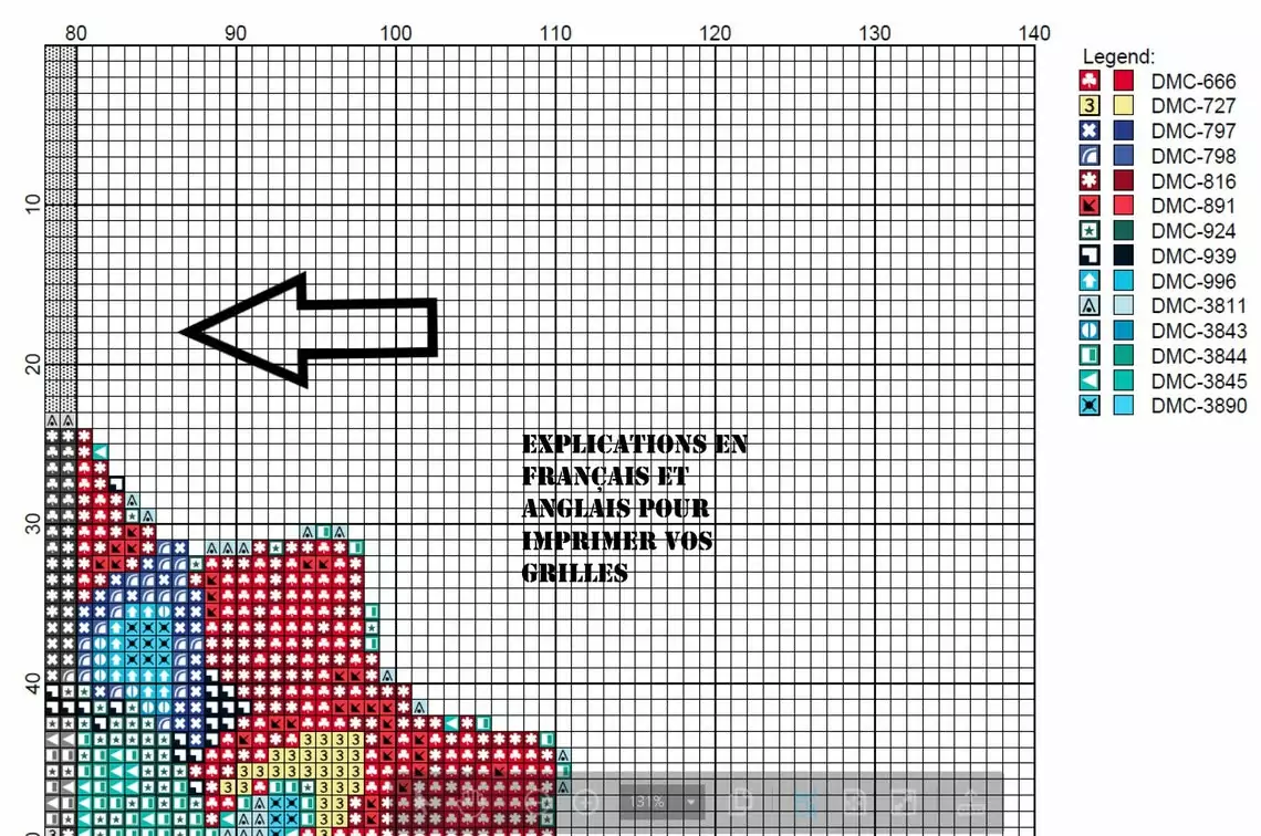 Point De Croix Mandala Rouge – Image 4