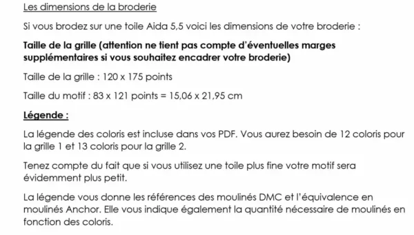 Point De Croix Moderne Fleur 1 – Image 2