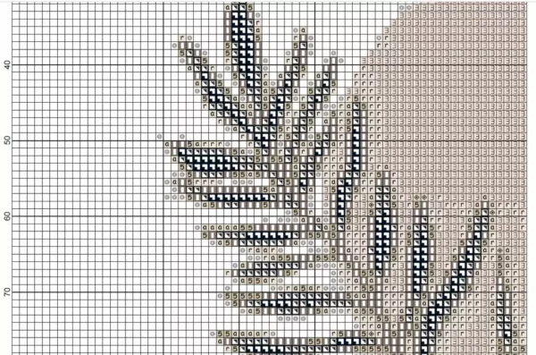 Point De Croix Moderne Fleur 1 – Image 4