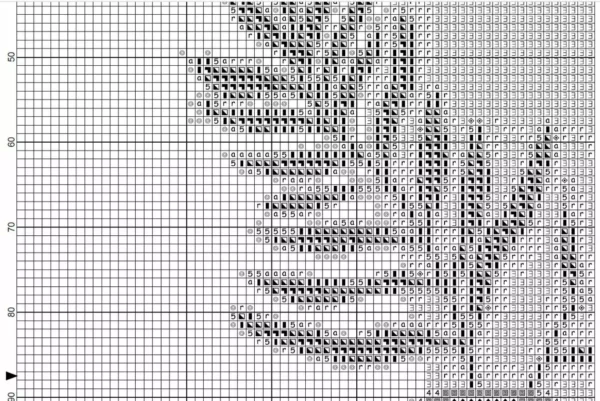 Point De Croix Moderne Fleur 1 – Image 3