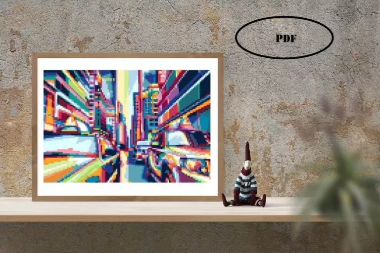 Point de croix moderne New York