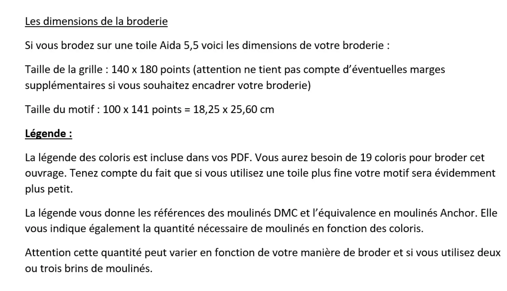 Point de croix PDF cerf – Image 5