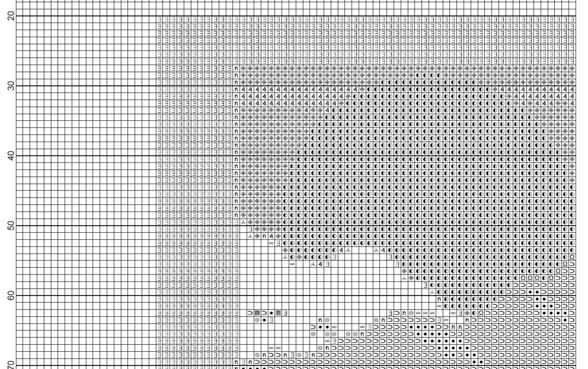 Point de croix PDF cerf – Image 4