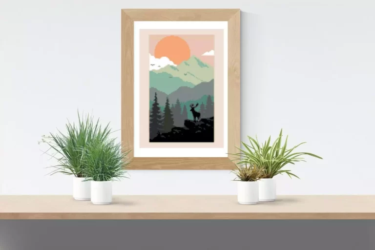 Point de croix PDF cerf