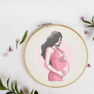 point de croix femme enceinte