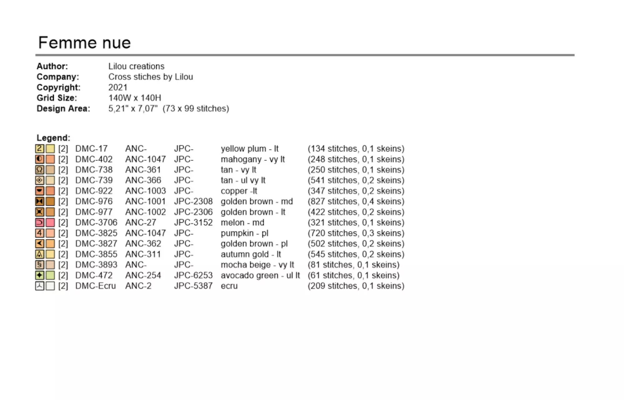 Point de croix femme nue – Image 5