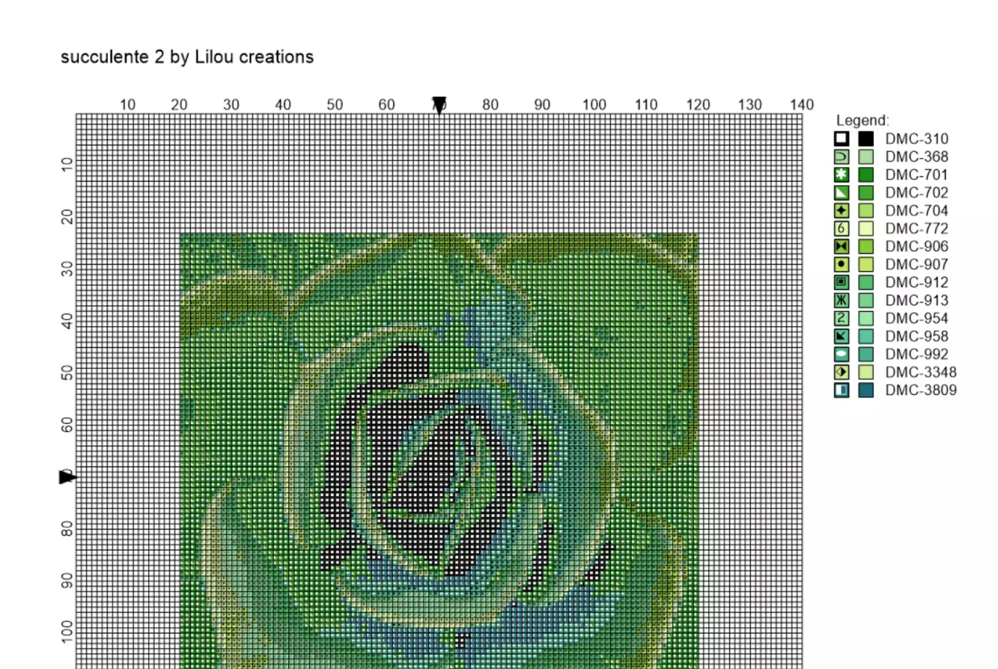 Point de croix succulente – Image 3