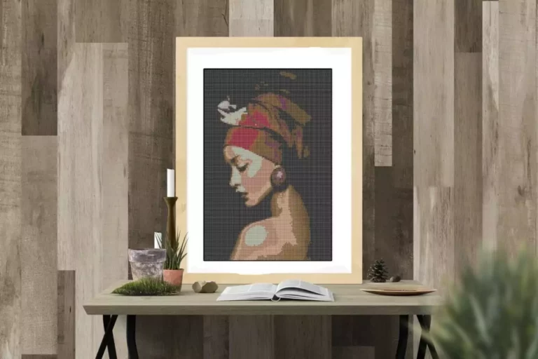 Point de croix PDF femme africaine