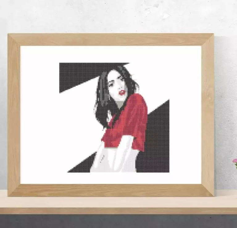 Point de croix moderne PDF pop art