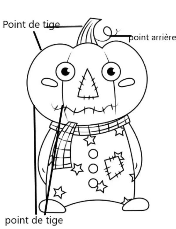 Broderie Halloween la citrouille – Image 3