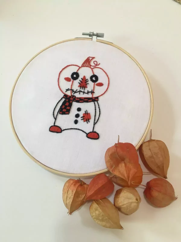 Broderie Halloween la citrouille