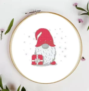 Point de croix Noel gnome