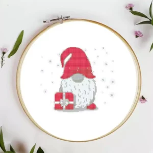 Point de croix Noel gnome