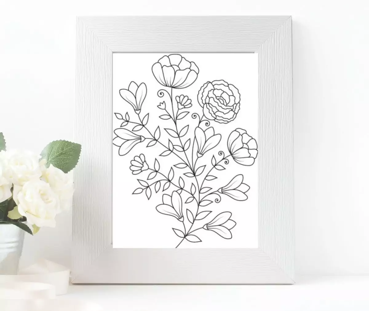 cahier broderie fleur