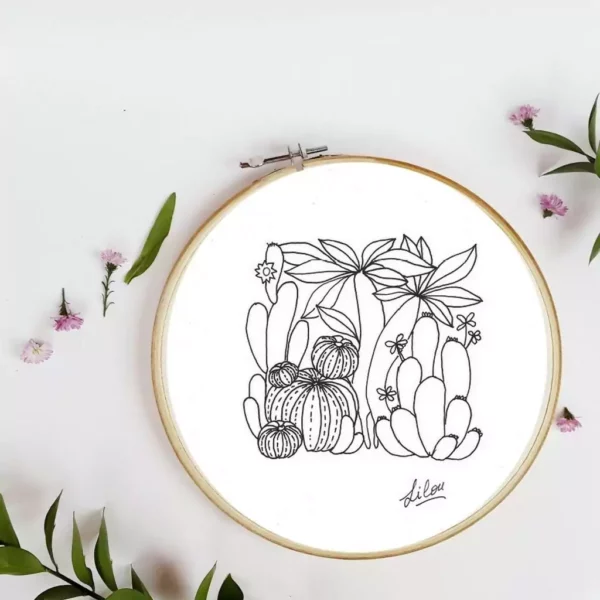 broderie cactus 1