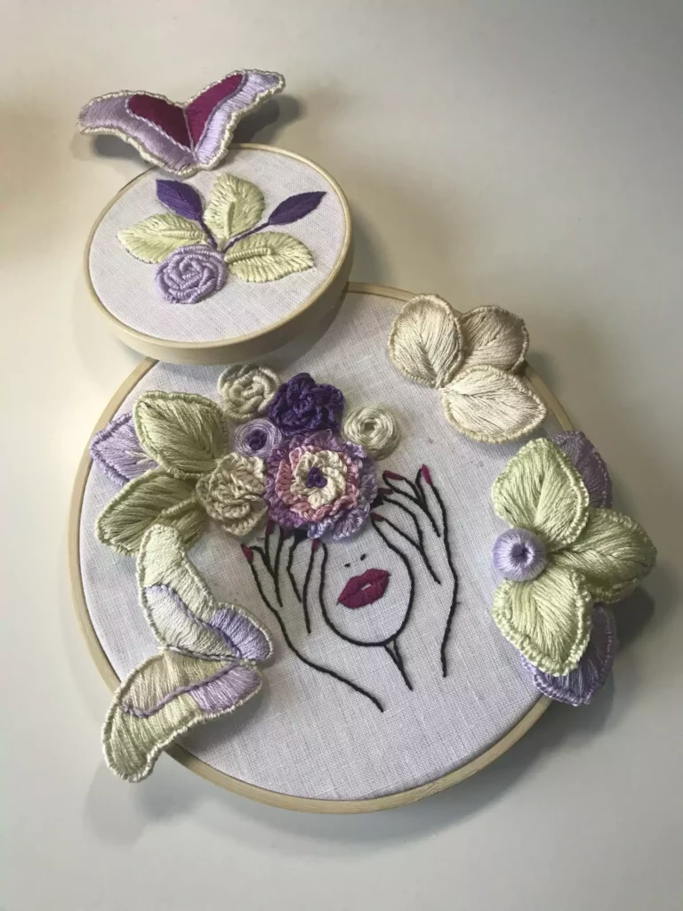 Le nouveau SAL : broderie relief