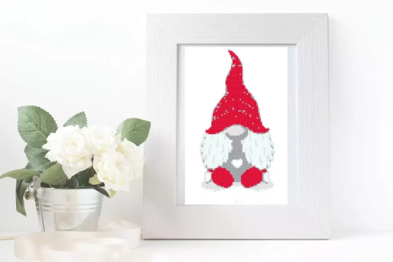 Point de croix gnomes de Noel