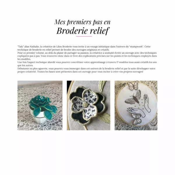 Broderie relief oiseau – Image 3