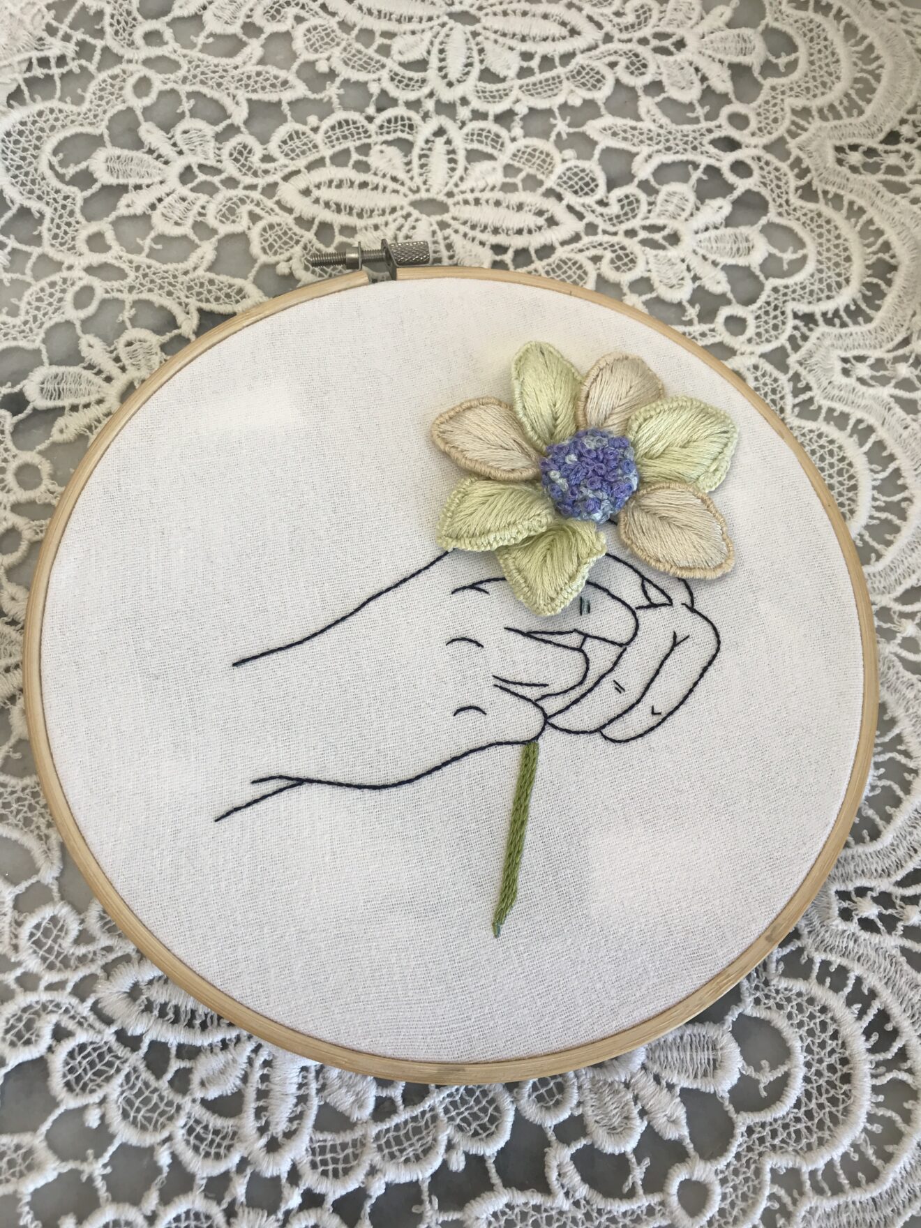 Broderie Relief Fleur Lilou Broderie Moderne Et Relief broderie-relief-fleur-lilou-broderie-moderne-et-relief