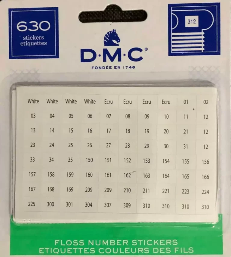 DMC – Autocollants numérotés pour fils Dmc