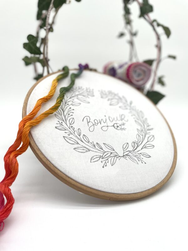 Tutoriel broderie couronne de bienvenue – Image 2