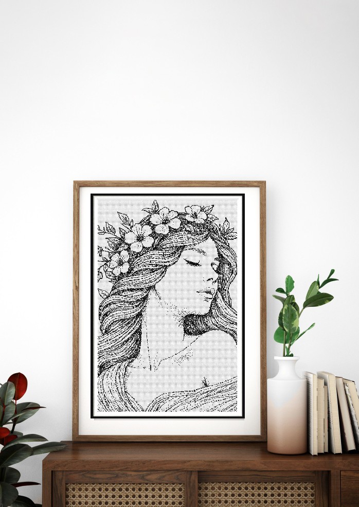 point de croix pointillisme