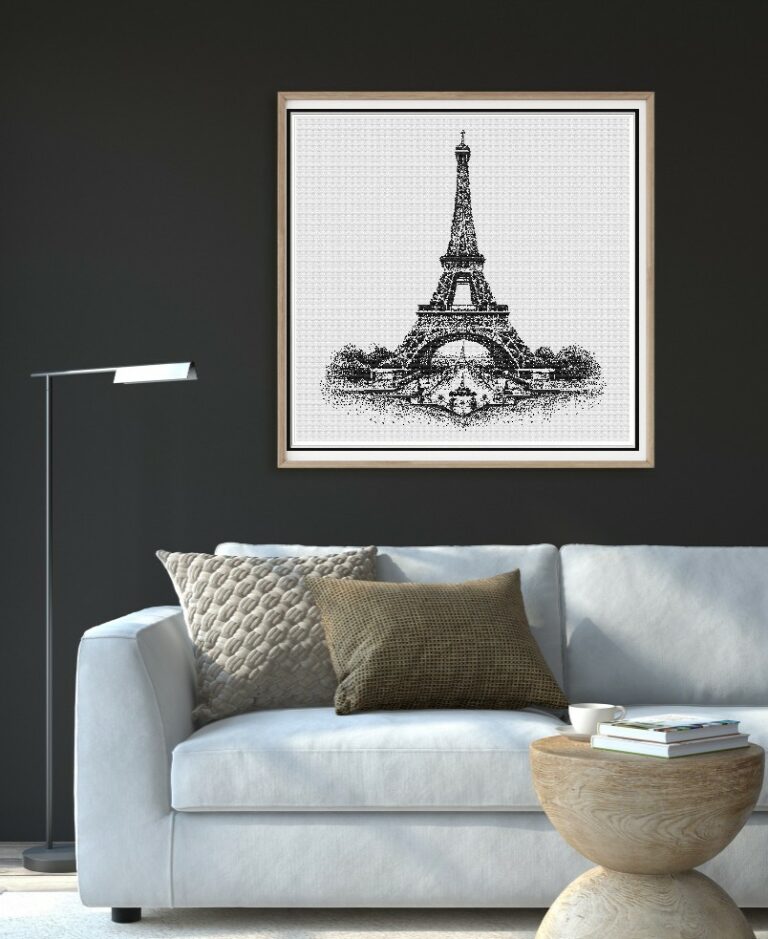 point de croix tour eiffel